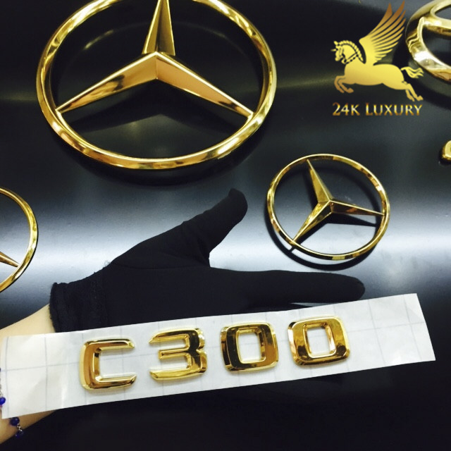 Mạ vàng logo Mercedes