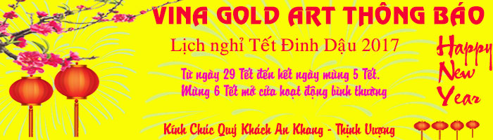 Lịch nghỉ Tết Nguyên Đán công ty Vina Gold Art